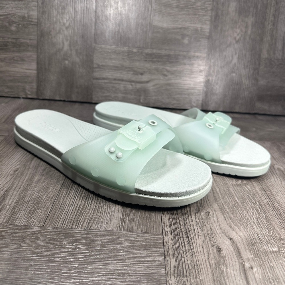 Dr. Scholls Womens Slide Sandals Size 10 Seafoam Green Jelly Slip On NEW - Picture 5 of 8